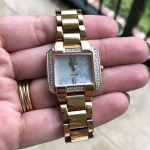 Seiko diamond rose gold women’s watch